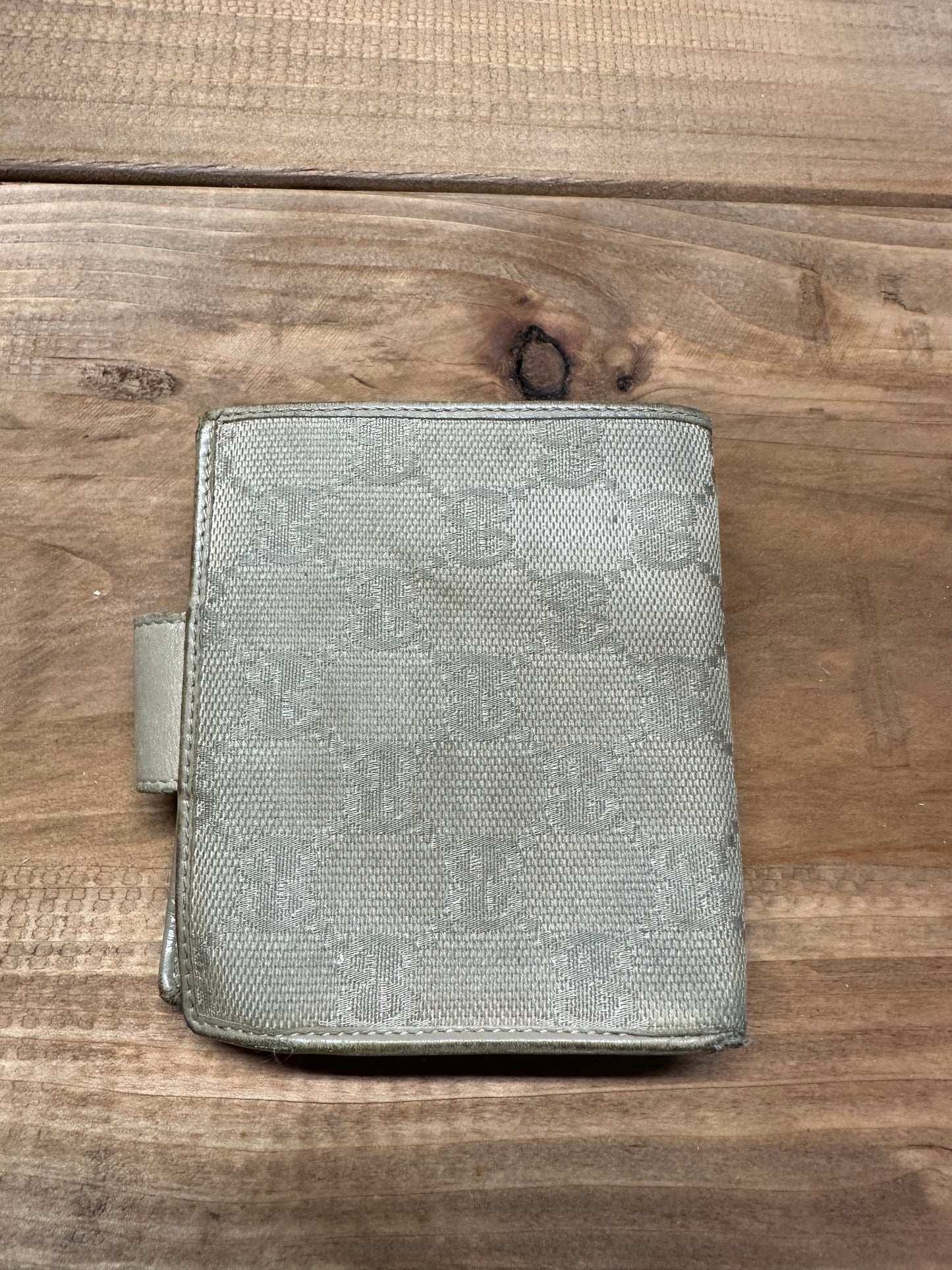 Gucci Monogram Canvas Compact Wallet
