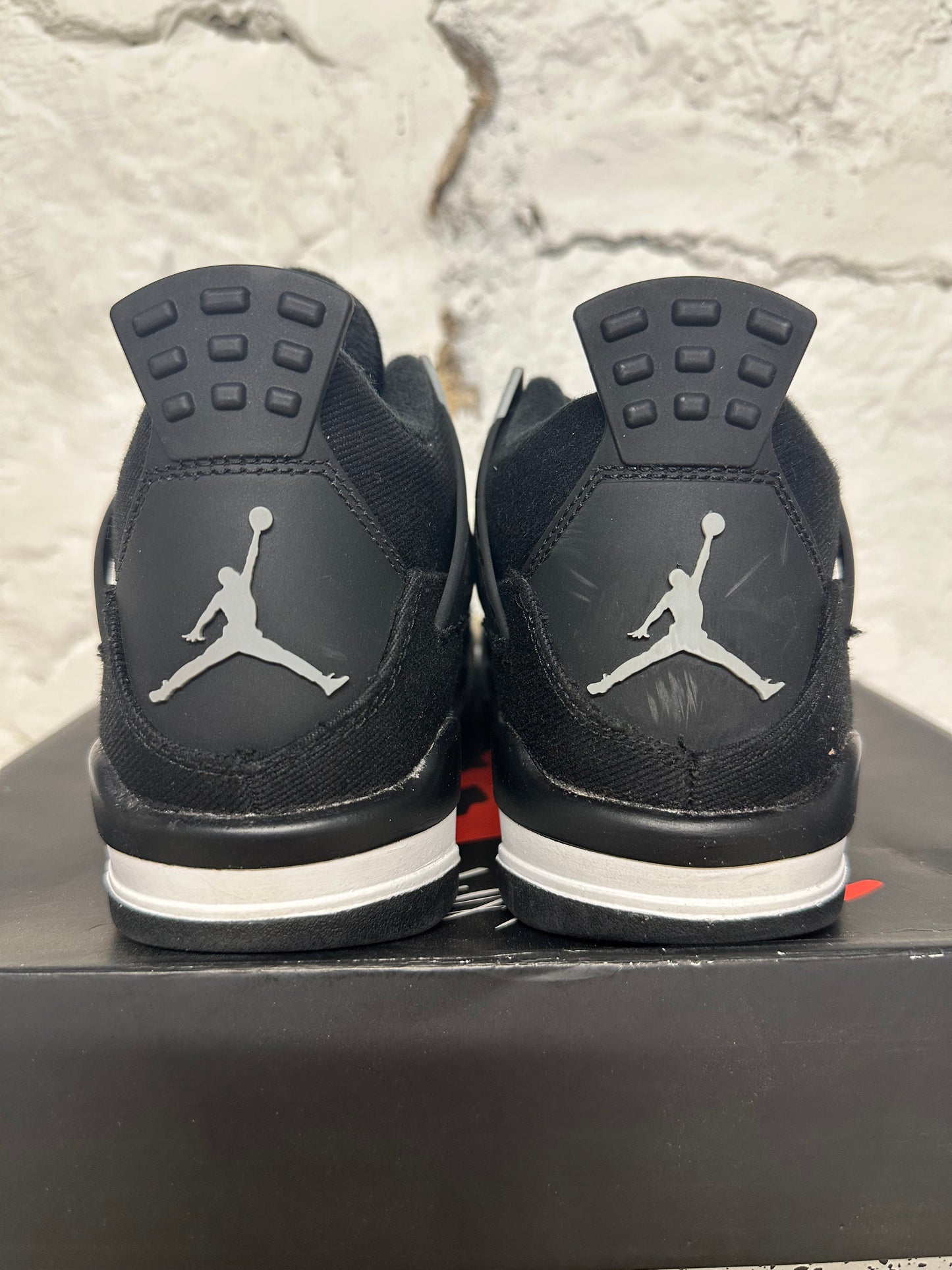 Air Jordan 4 Black Canvas Sz 5Y