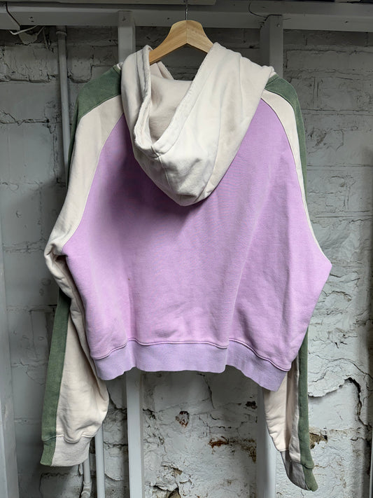 Vale State Flowers Zip Up Hoodie Sz L