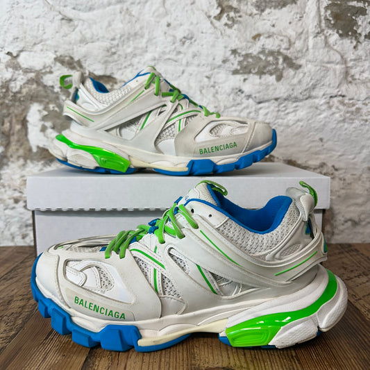 Balenciaga Track Runner White Green Blue Sneaker Sz 7 (40)