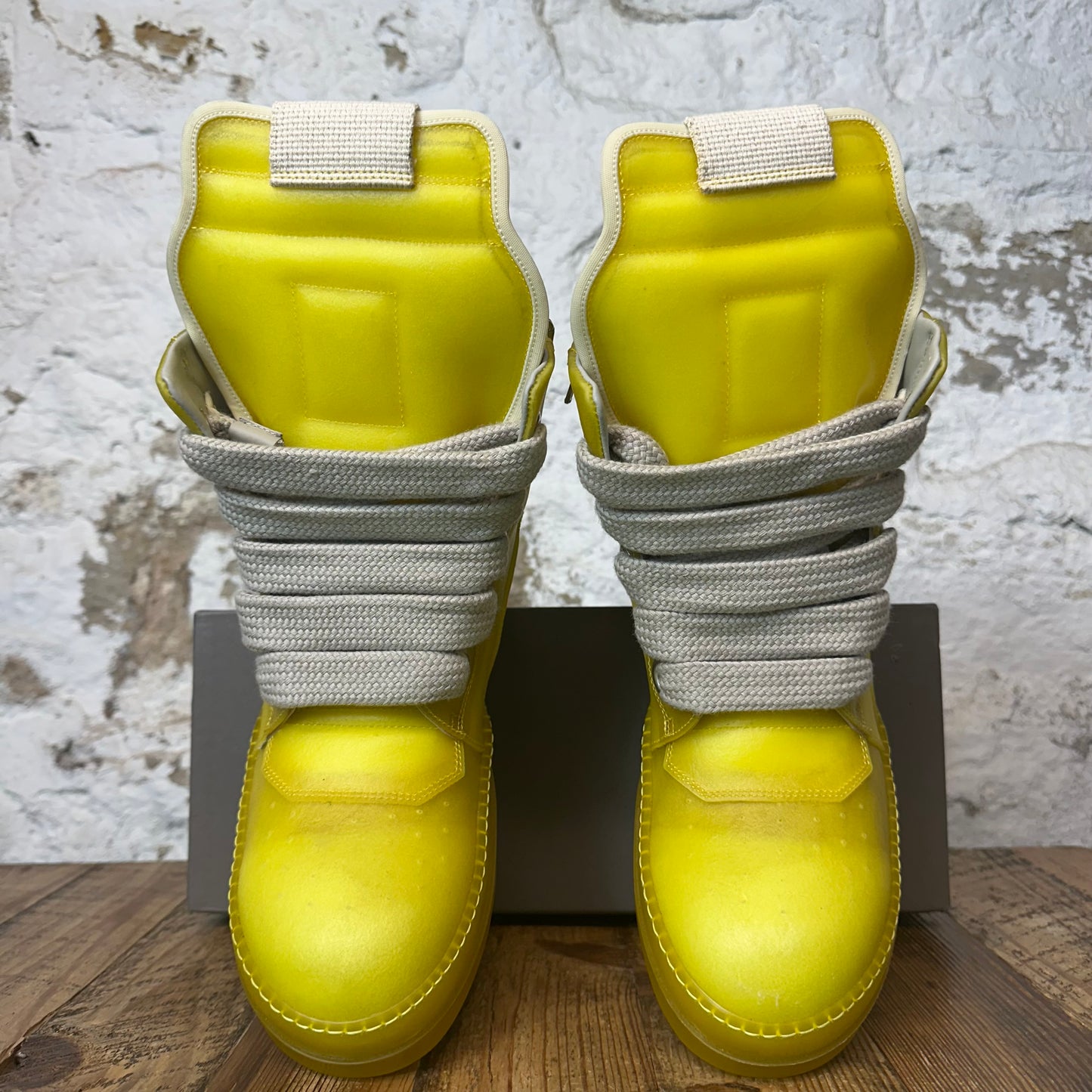 Rick Owens Geobasket Lemon Clear Sneaker Sz 9 (42)