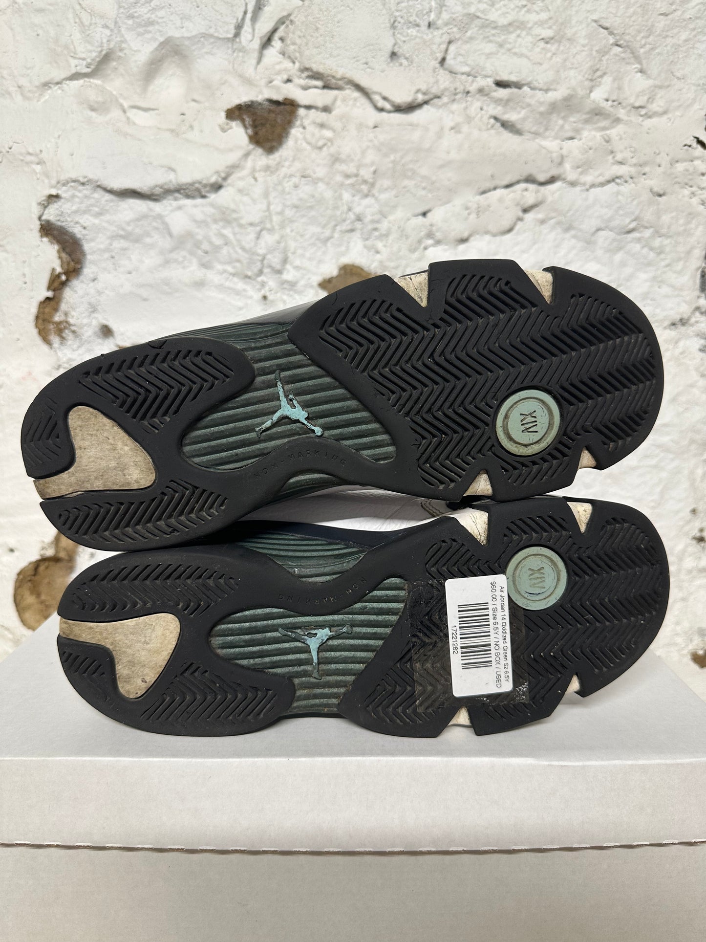 Air Jordan 14 Oxidized Green Sz 6.5Y