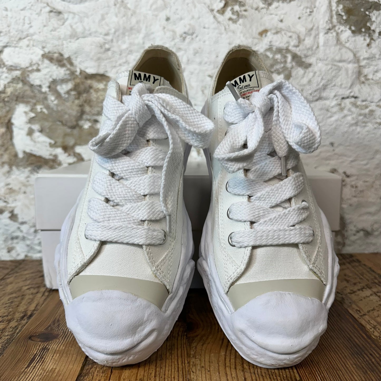 Maison Mihara Triple White Hank Sneaker Sz 12 (45) DS