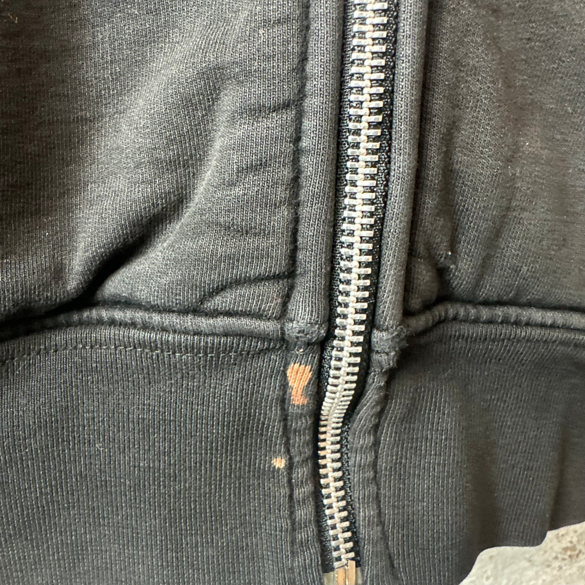 Chrome Hearts Malibu Black Thermal Zip Up Hoodie Sz S