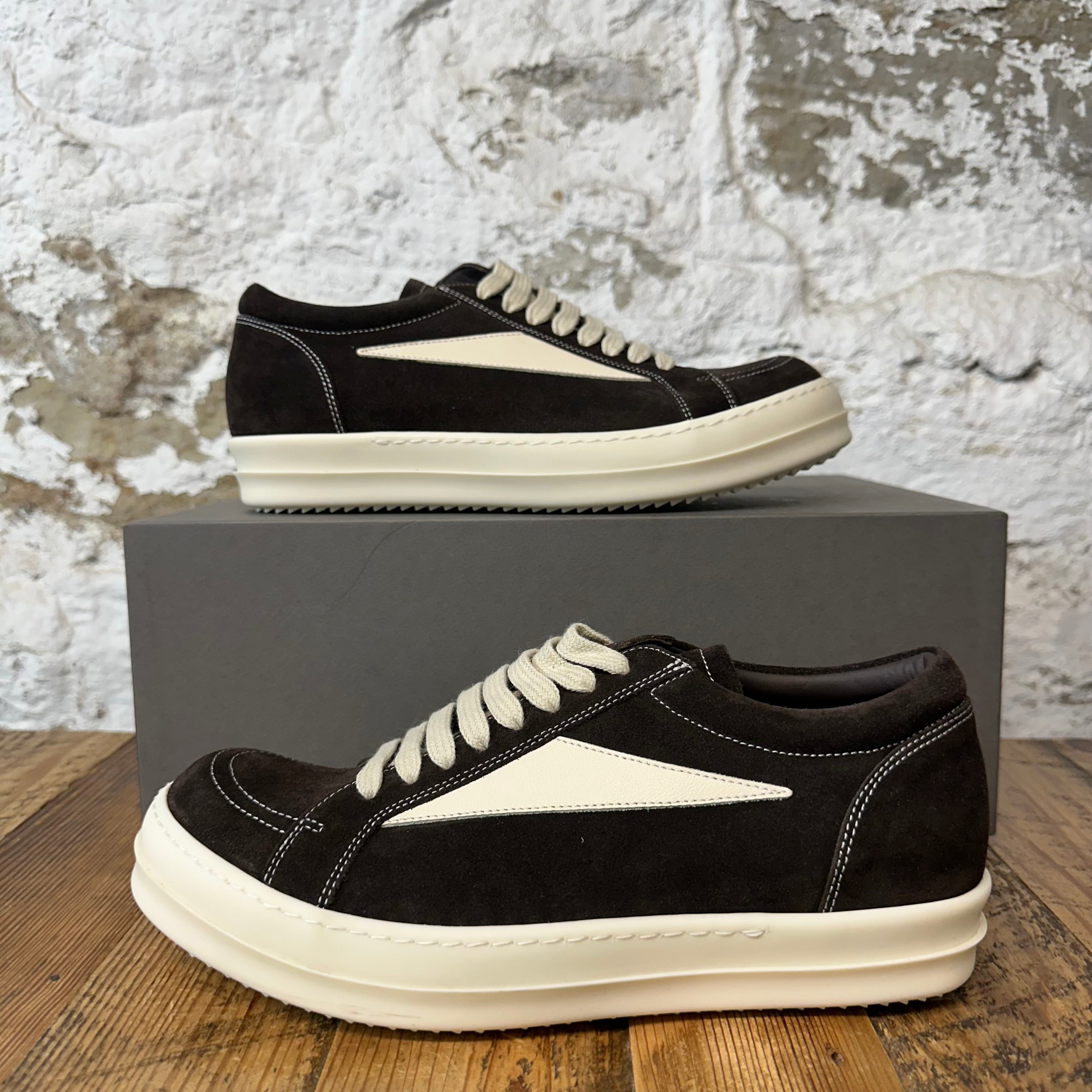 Rick Owens Vintage Mahogany Milk Sneaker DS