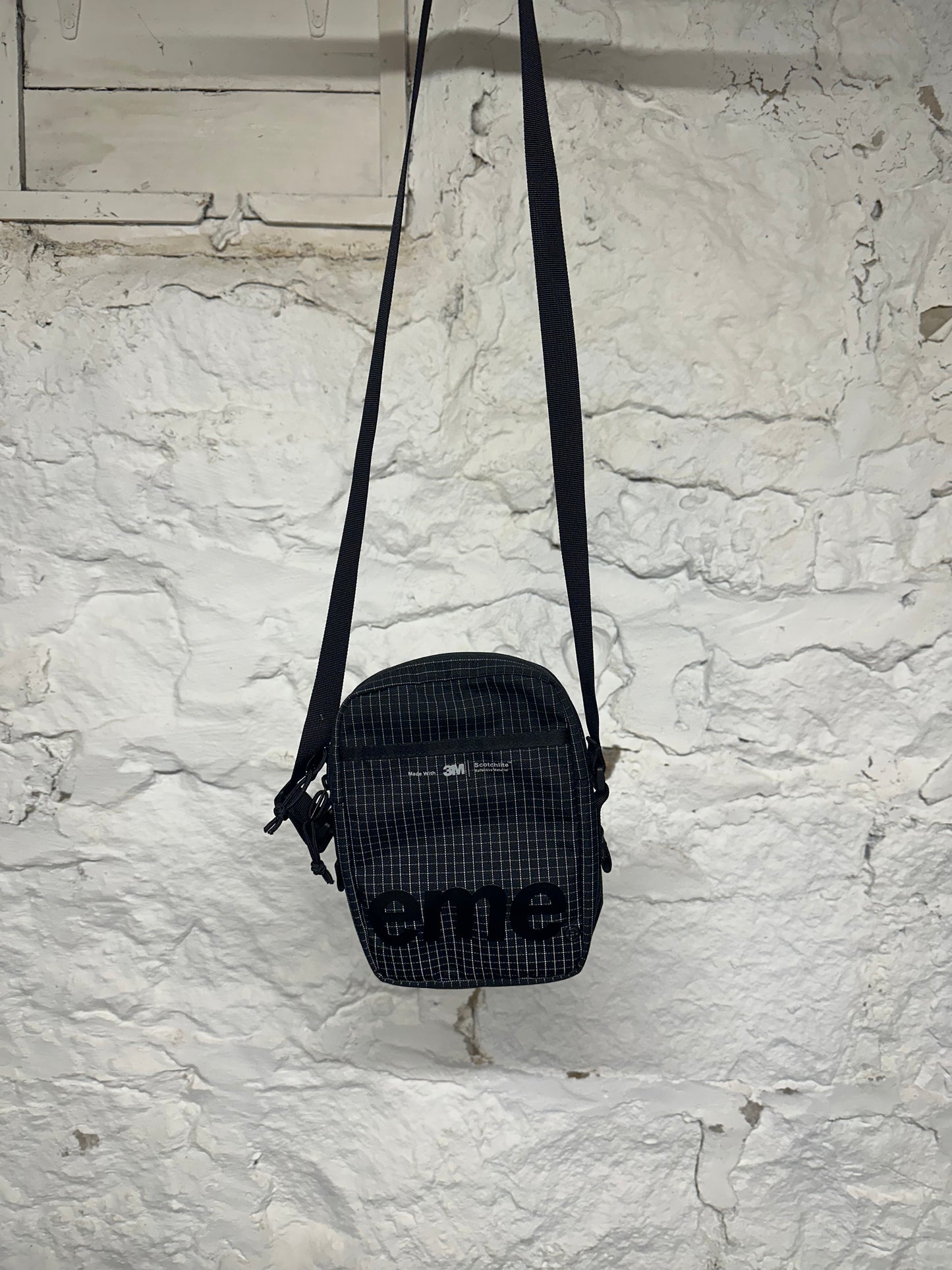 Supreme Checkered Black Side Bag