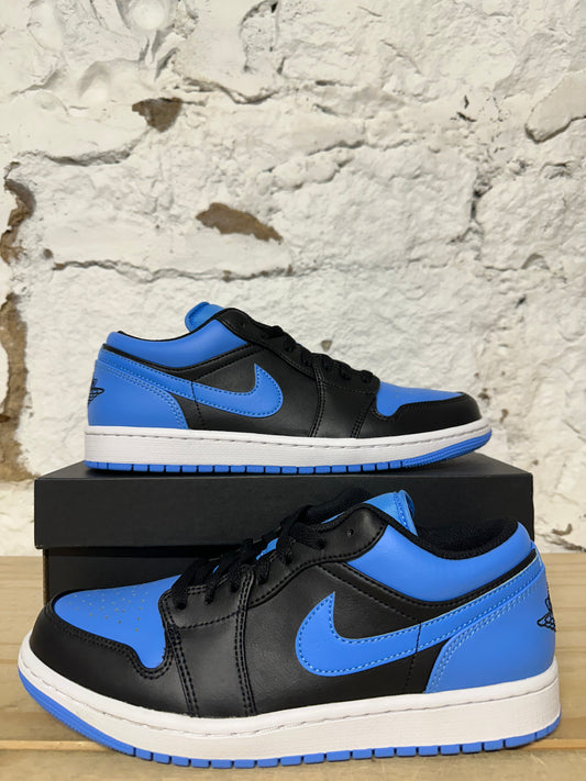 Air Jordan 1 Low Black University Blue Sz 8.5