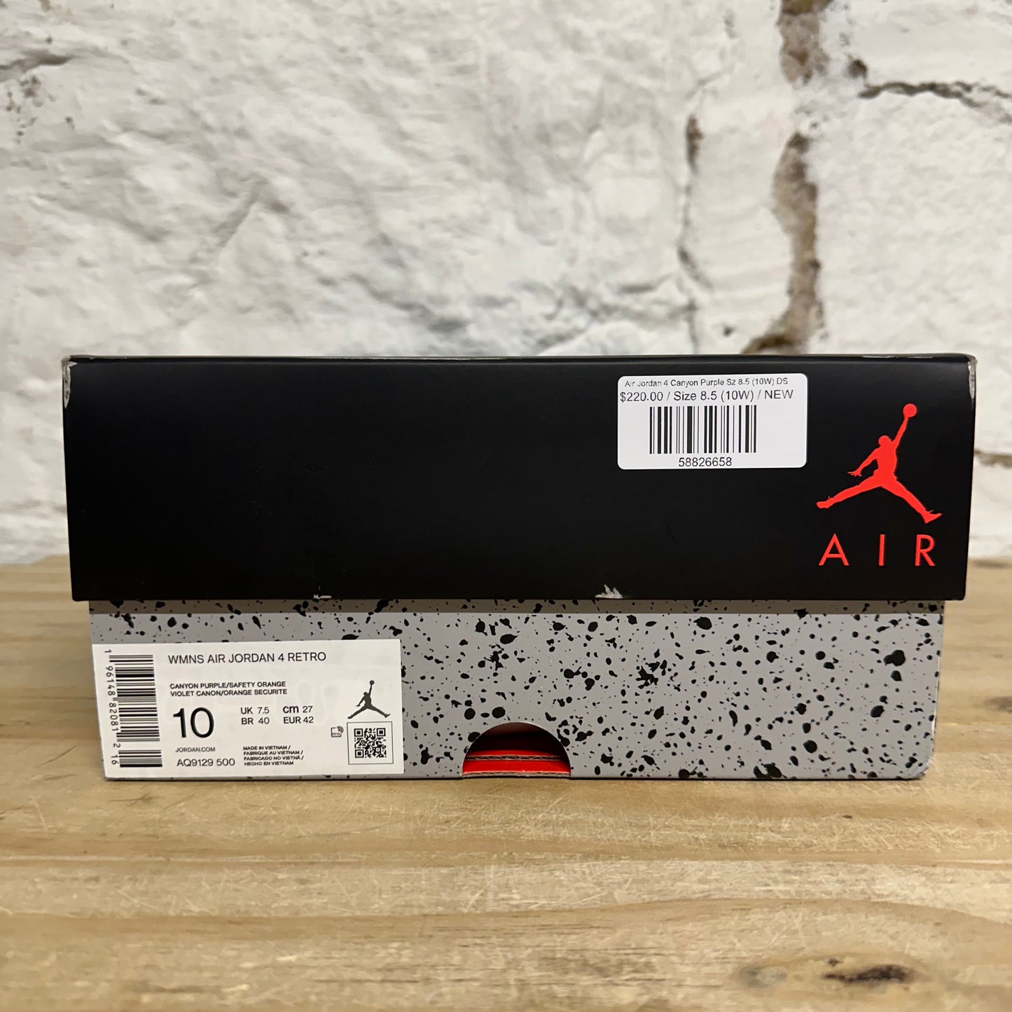 Air Jordan 4 Canyon Purple Sz 8.5 (10W) DS