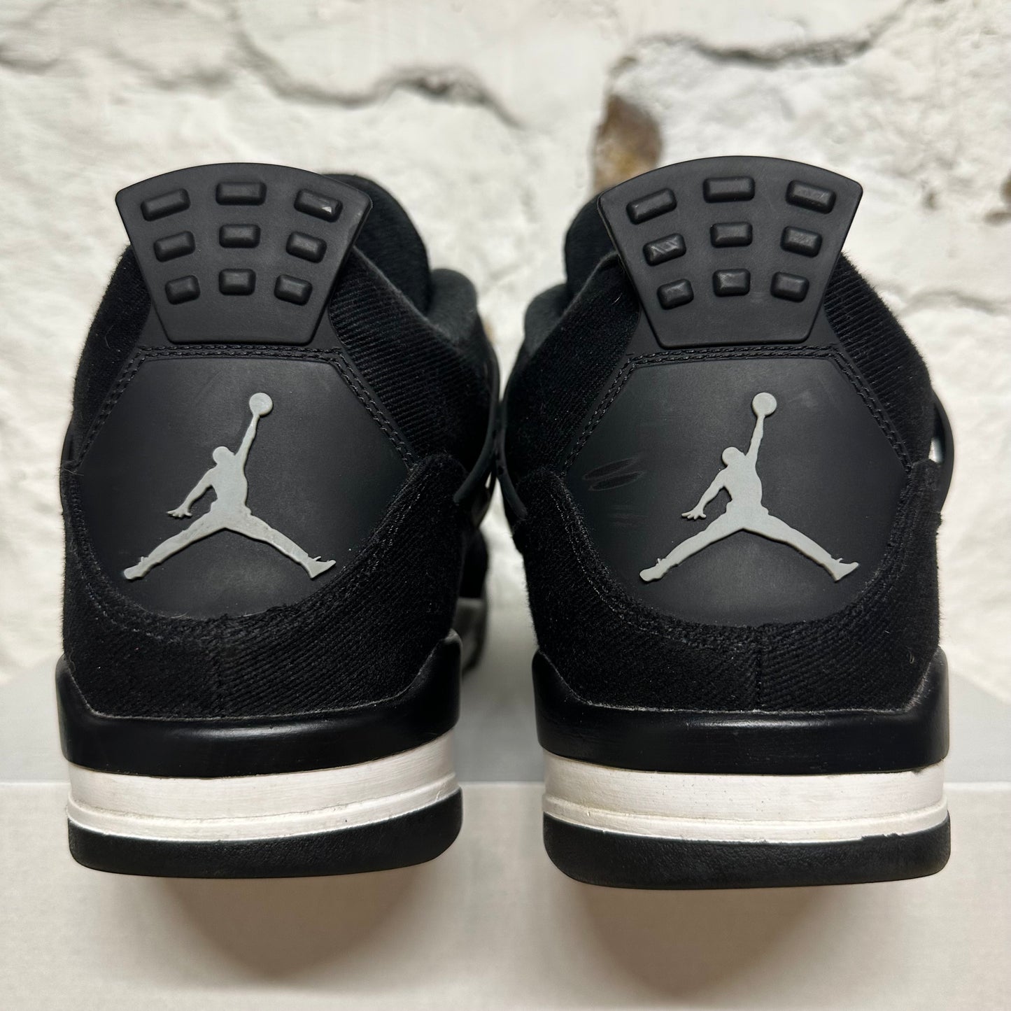 Air Jordan 4 Black Canvas Sz 12