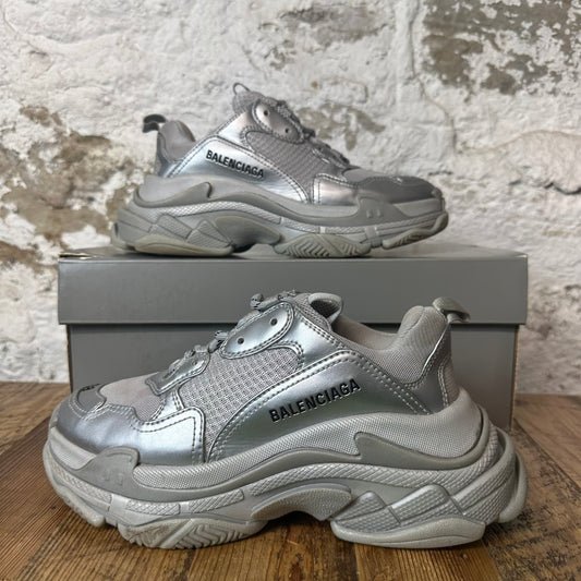 Balenciaga Triple S Silver Gray Sneaker Sz 6 (38)