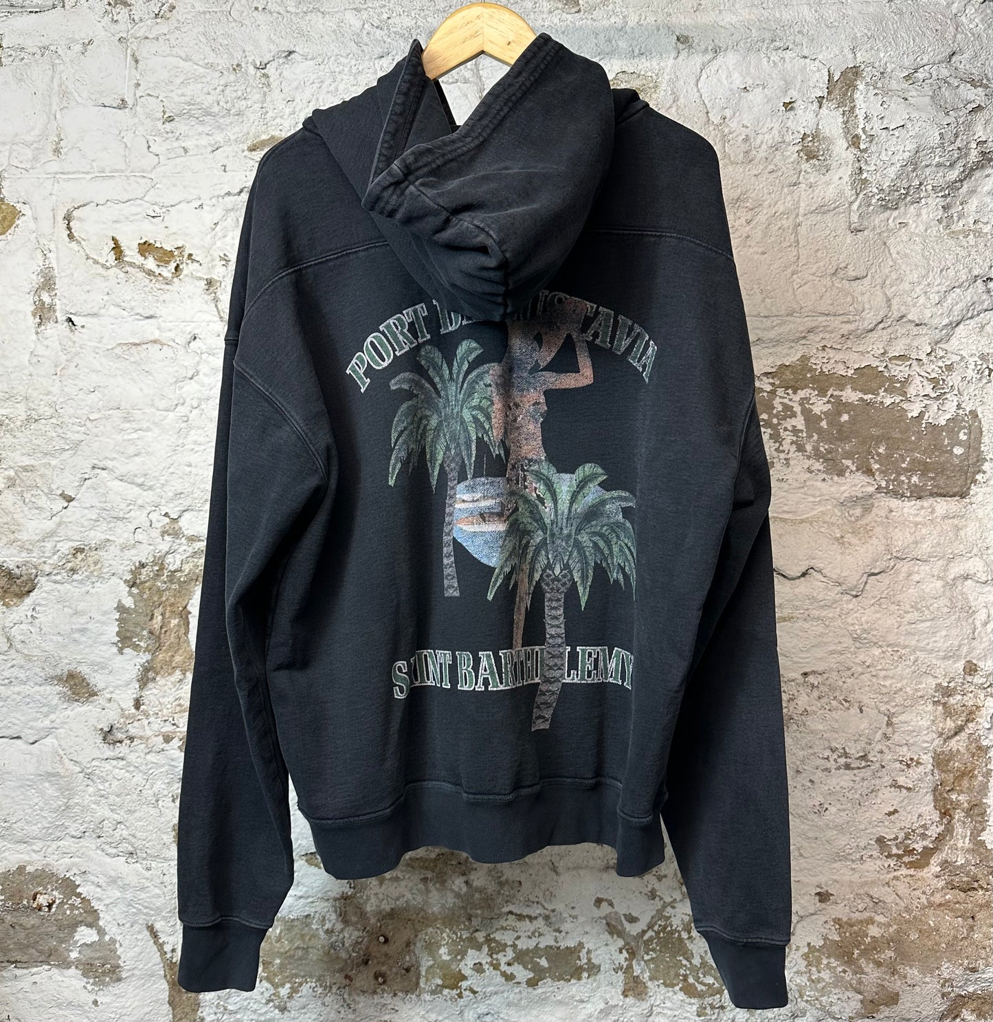Rhude Palm Tree Hoodie Black Sz L