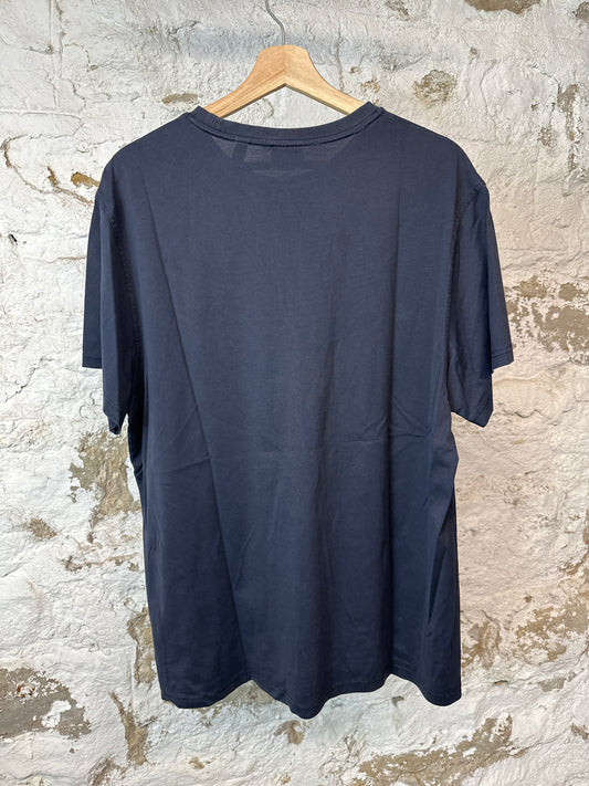 Burberry Navy Small Embroidered Logo T-shirt Sz XXL