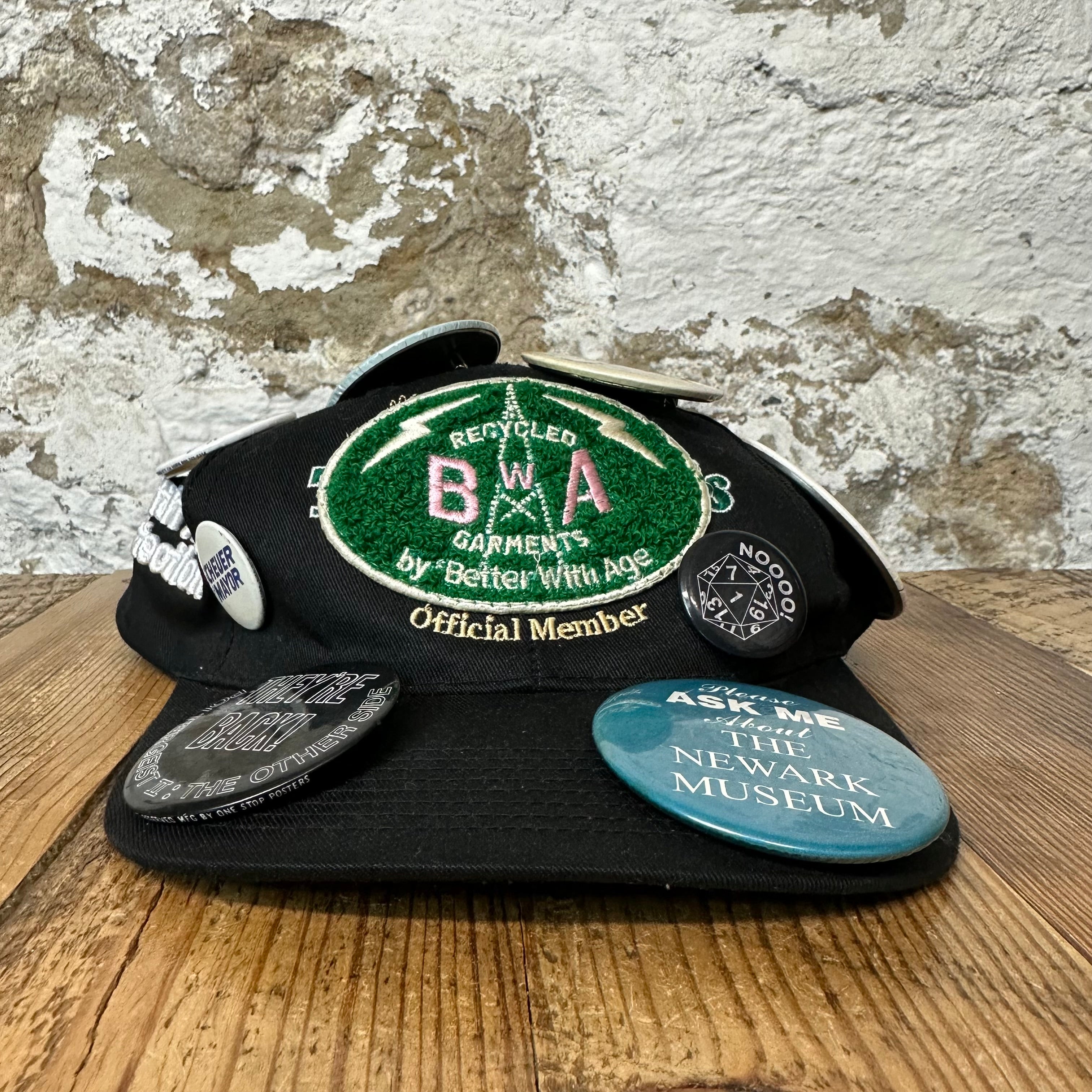 Better With Age Pins Black Carpice Hat