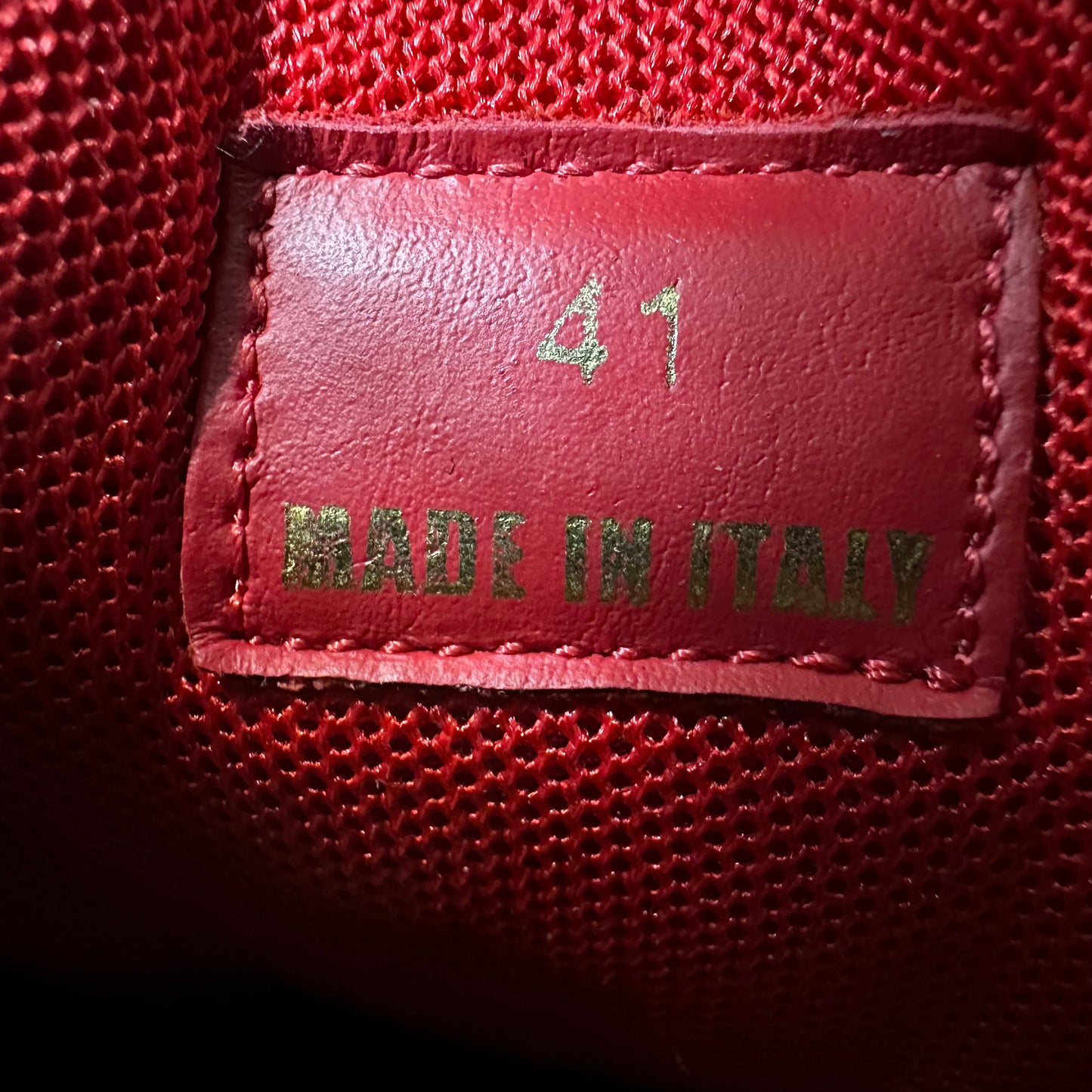 Versace Chain Reaction Blue Red White Sneaker Sz 8 (41)