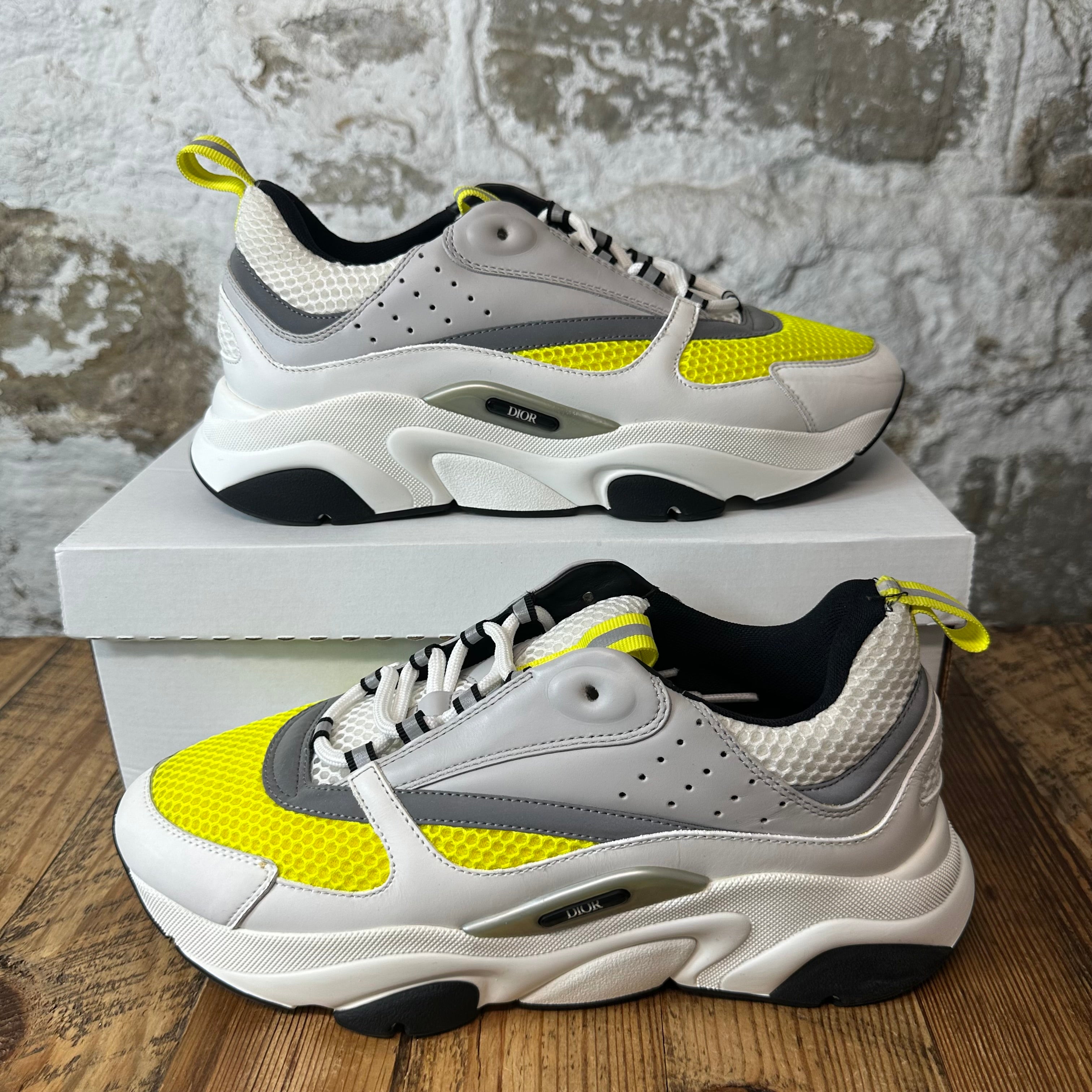 Dior B22 Grey Yellow White Sneaker Sz 10 (43)