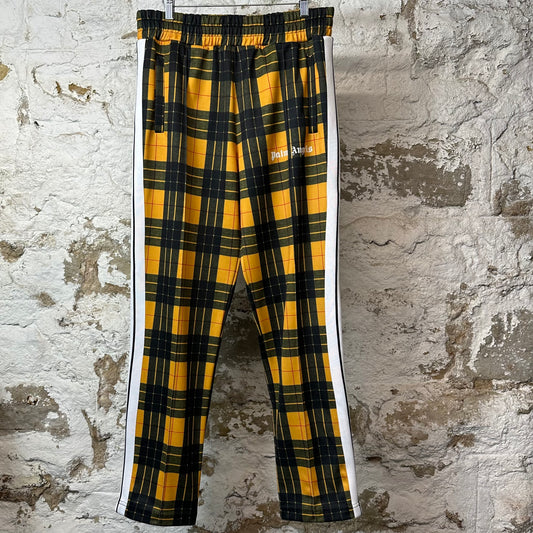 Palm Angels Yellow Green Plaid Track Pants Sz XL