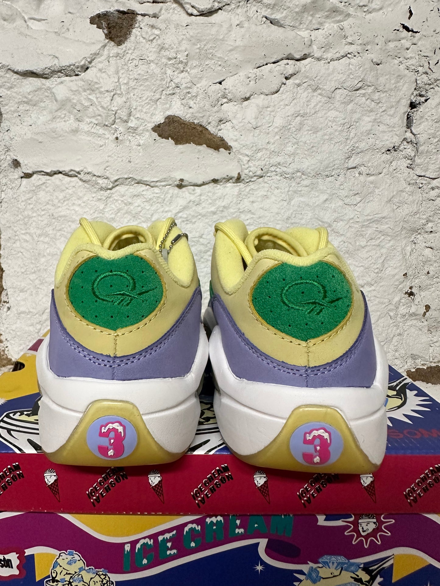 Reebok Question Low BBC Ice Cream Sz 8