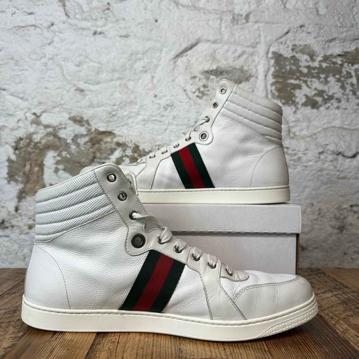 Gucci High Coda White Sneaker Sz 13.5