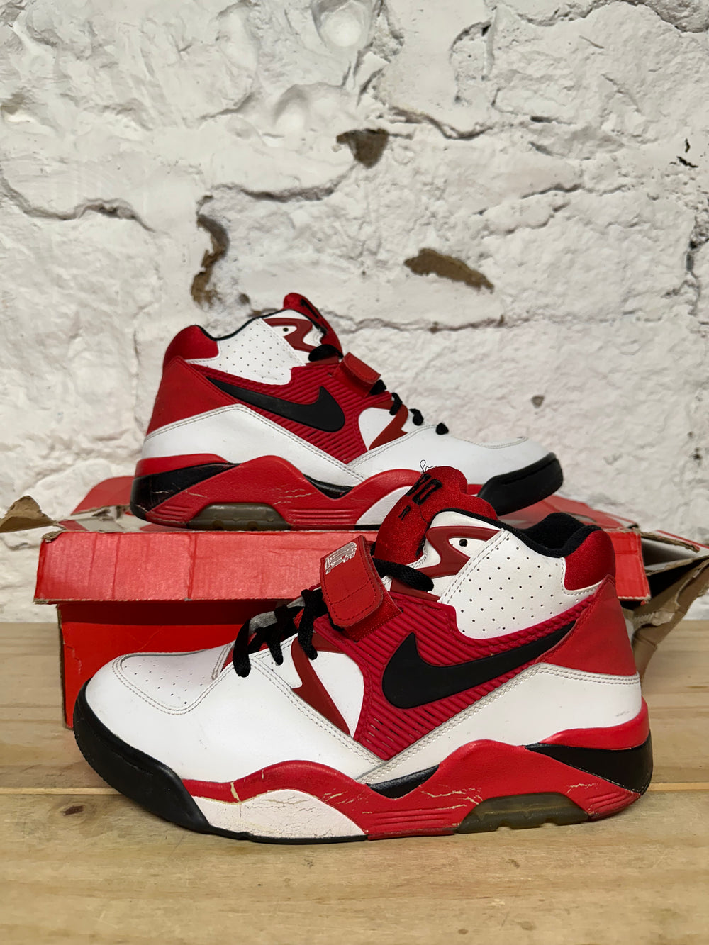 Nike Air Force 180 White University Red Sz 10