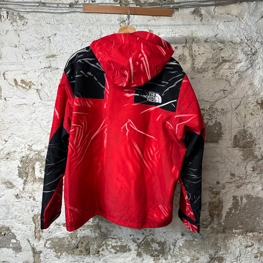 Supreme TNF Printed Tape Seam Jacket Red Sz XL