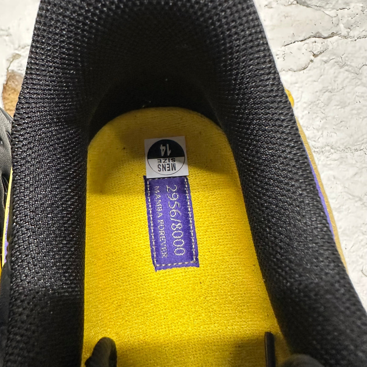 Nike Air Force 1 Low Kobe Bryant Lakers Away (Numbered Editon) Sz 14 DS