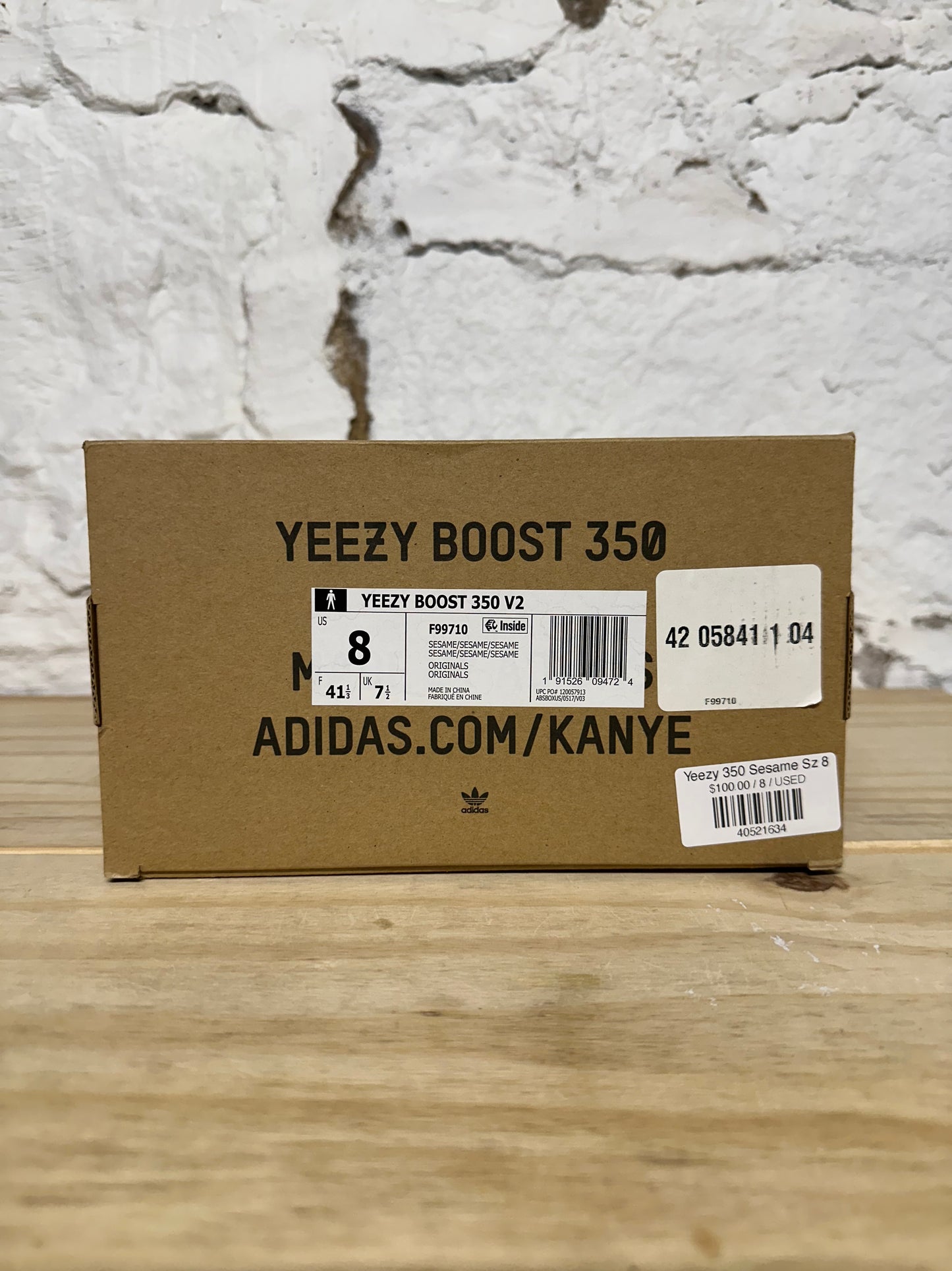 Yeezy 350 V2 Sesame Sz 8