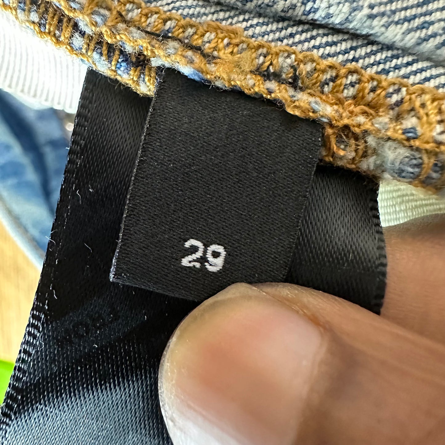 Amiri Plain Distressed Blue Denim Jeans Sz 29