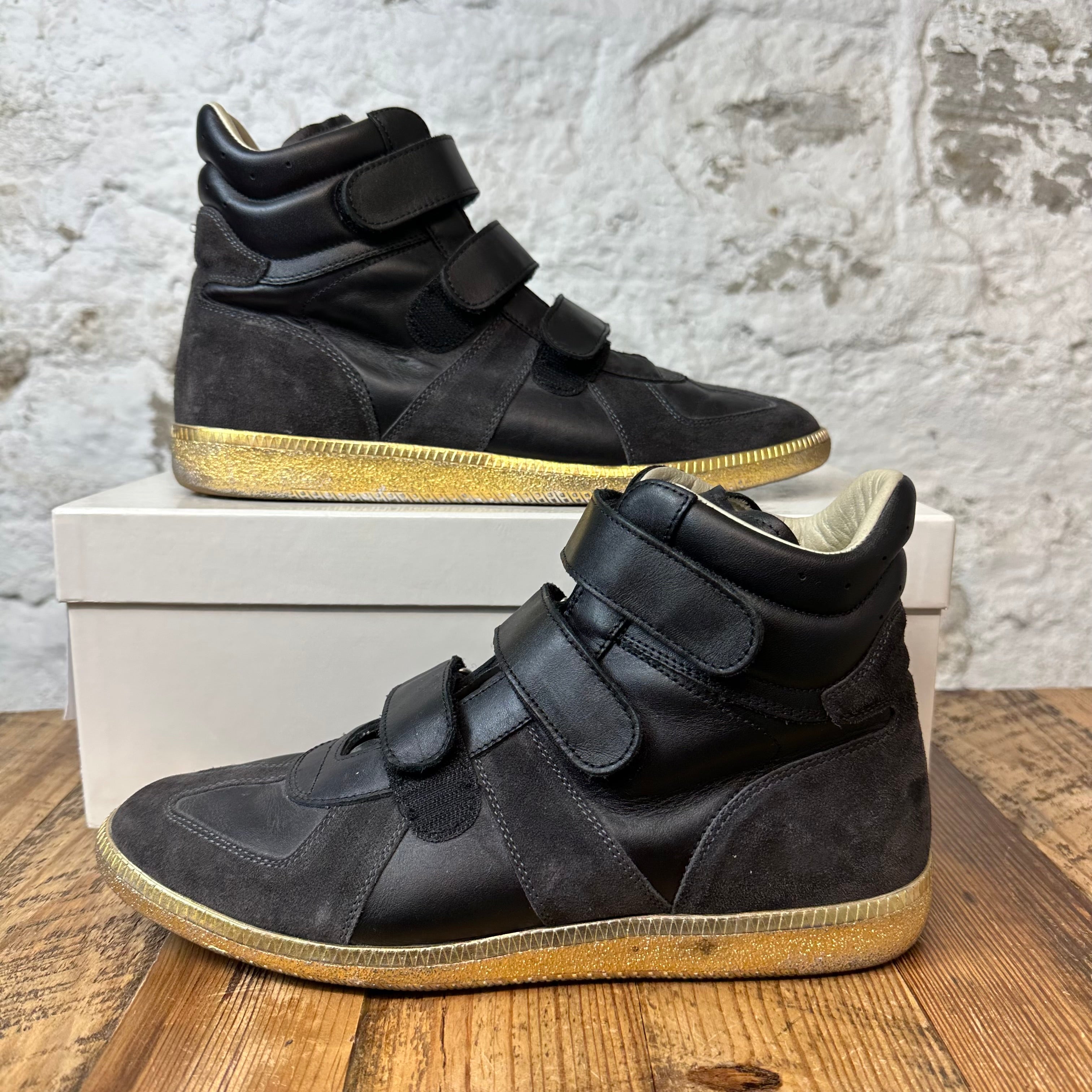 Maison Margiela Replica High Black Gold Sole Sz 9 (42)