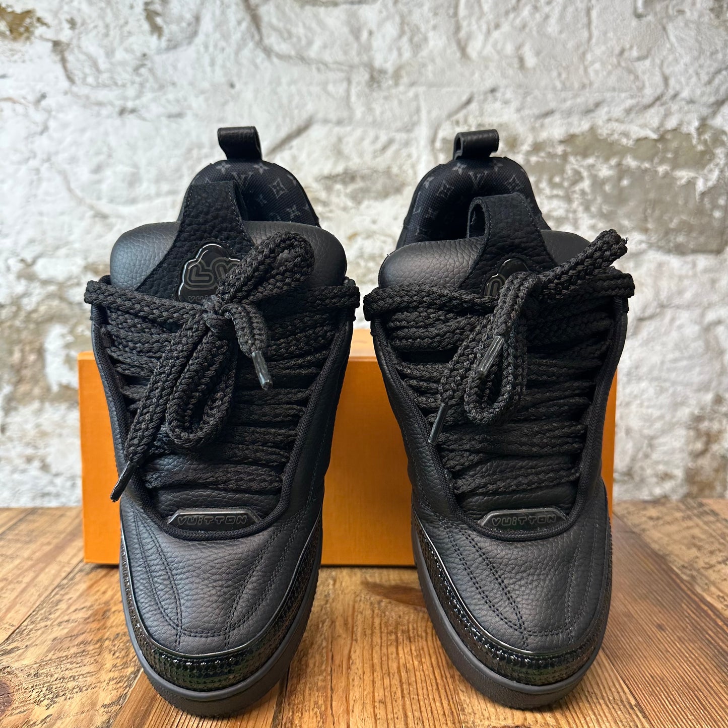 Louis Vuitton Triple Black Skate Sneaker Sz 8.5 (7LV)