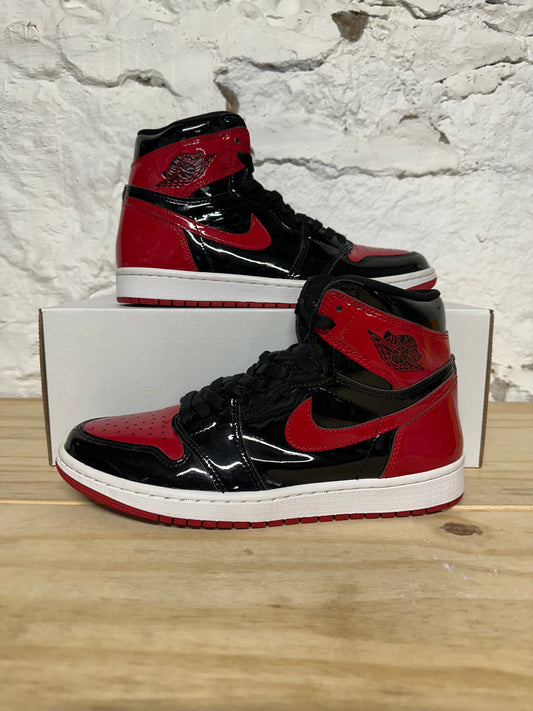 Air Jordan 1 High Patent Bred Sz 9