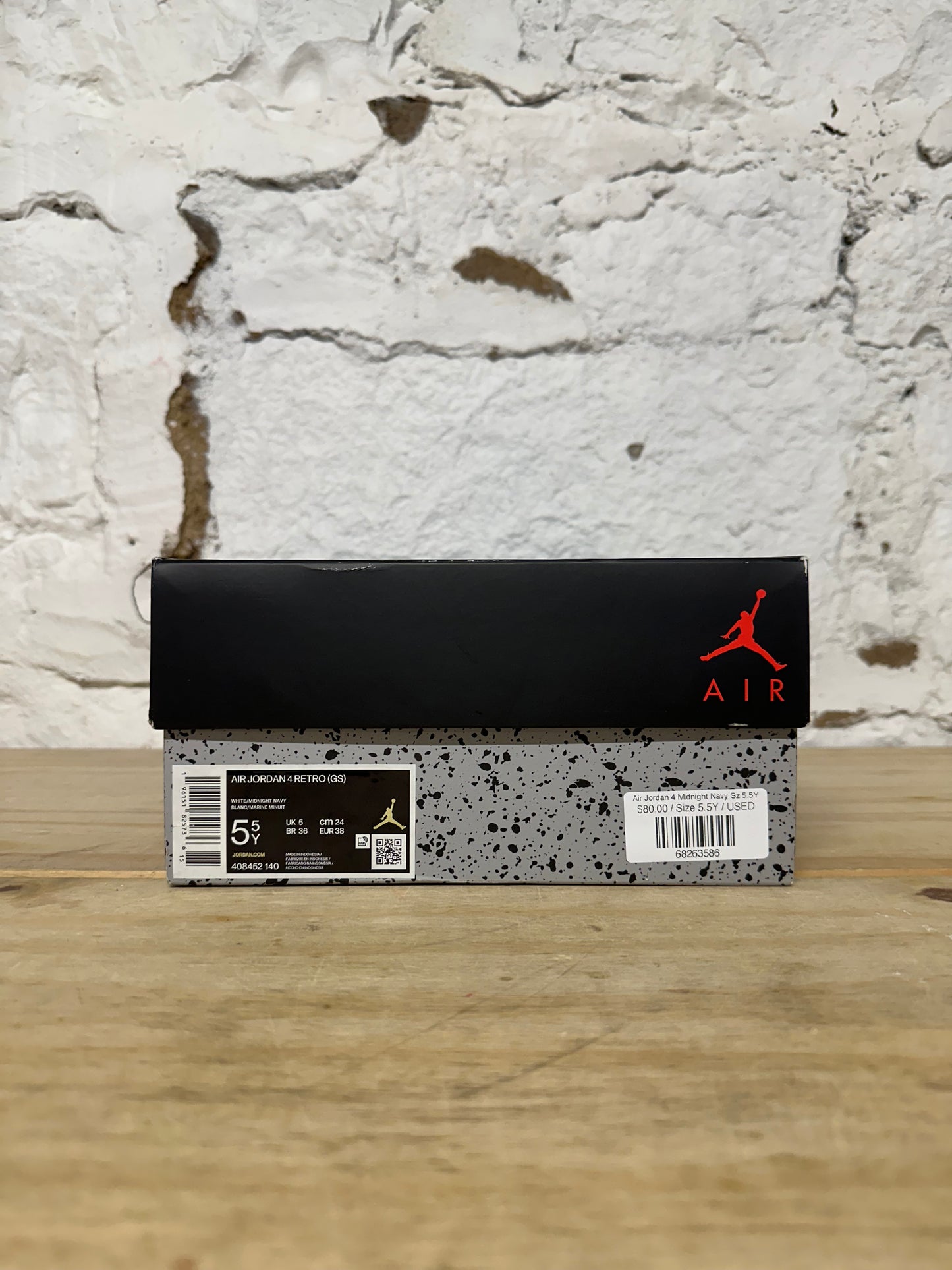 Air Jordan 4 Midnight Navy Sz 5.5Y