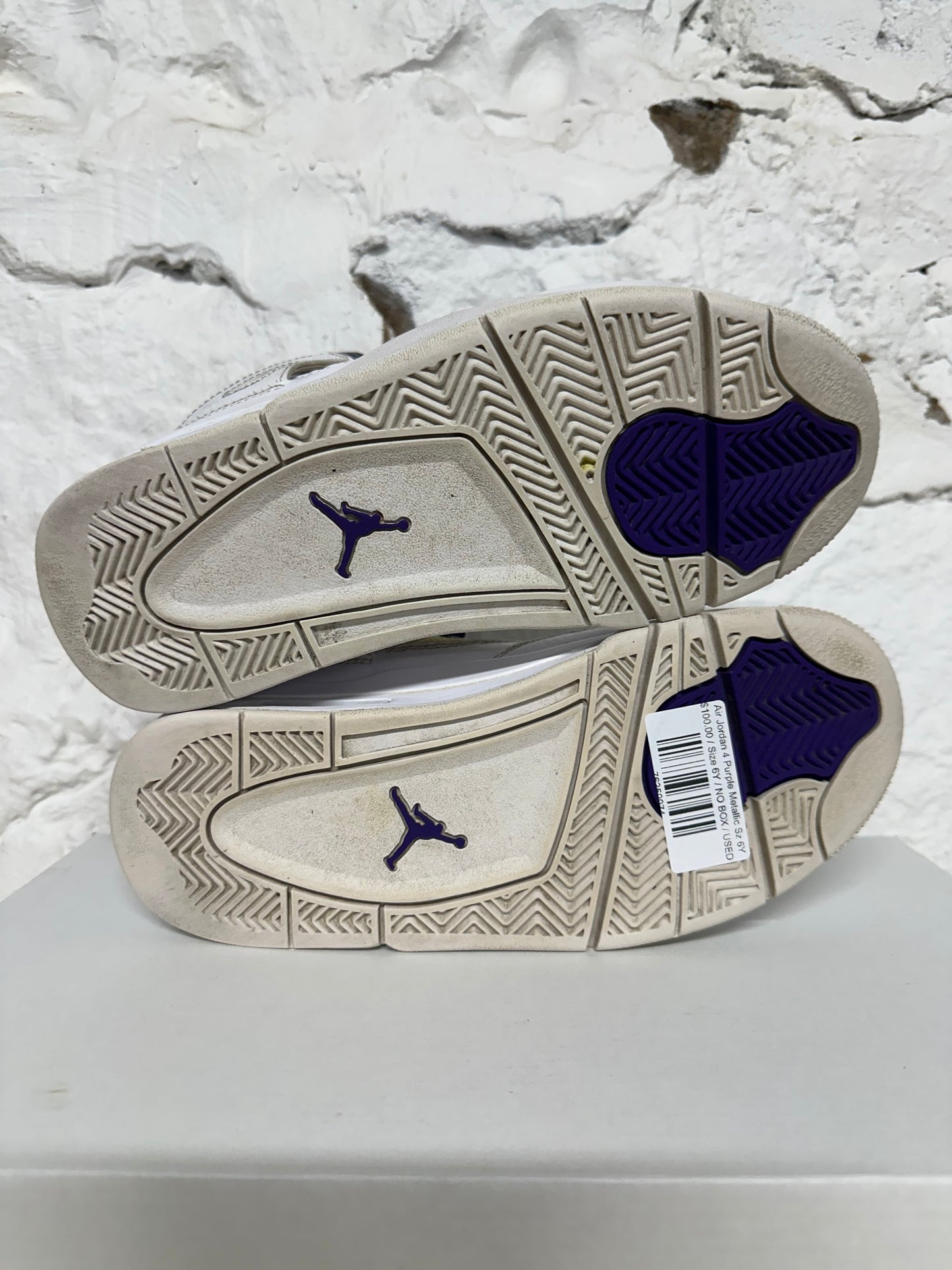 Air Jordan 4 Metallic Purple Sz 6Y
