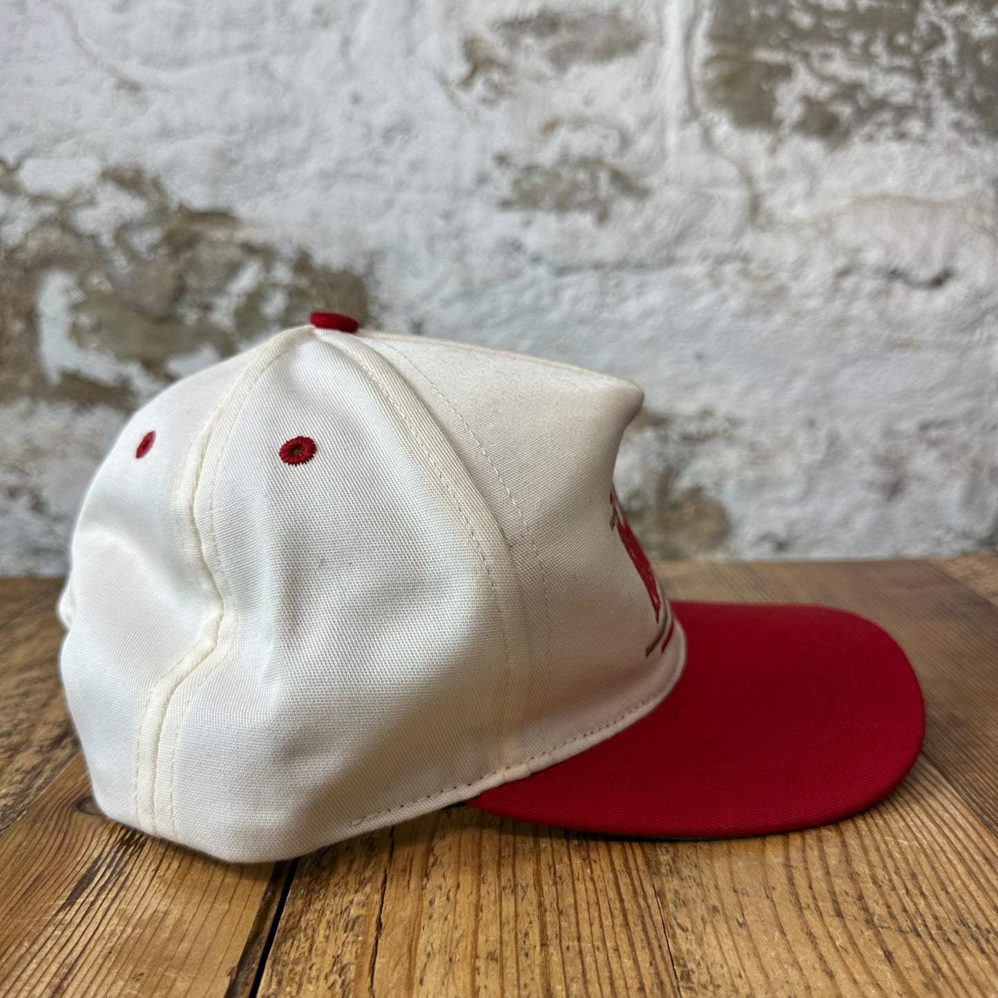 Rhude Rossa Logo Cream Red Hat