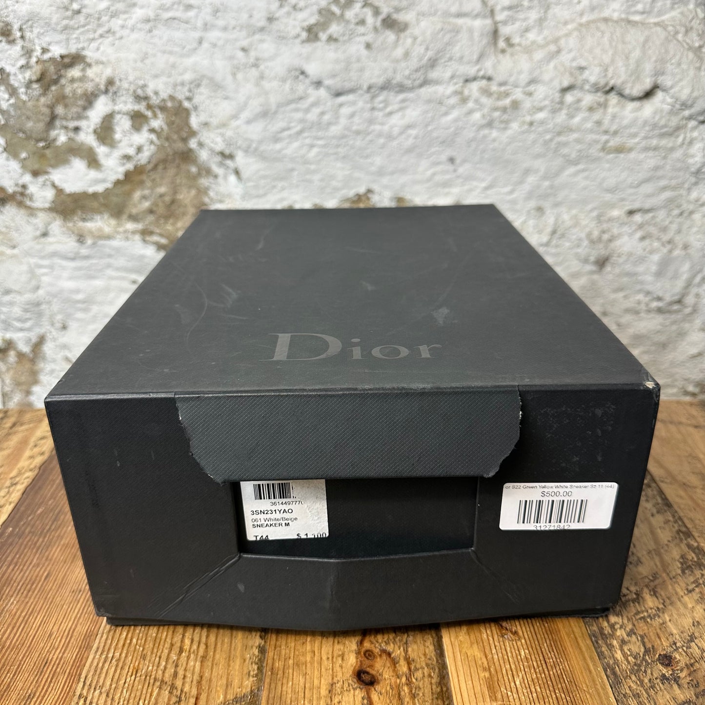 Dior B22 Green Yellow White Sneaker Sz 11 (44)