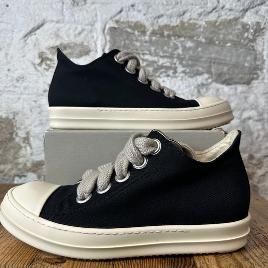 Rick Owens Jumbo Lace Black Milk Sneaker Sz 11 (44)