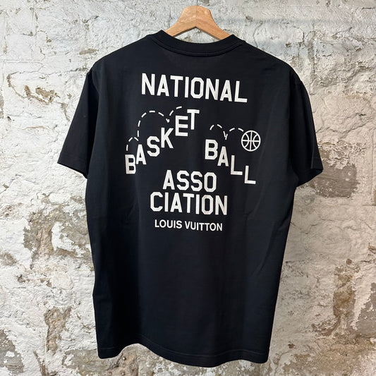 Louis Vuitton NBA Logo T-shirt Black Sz S