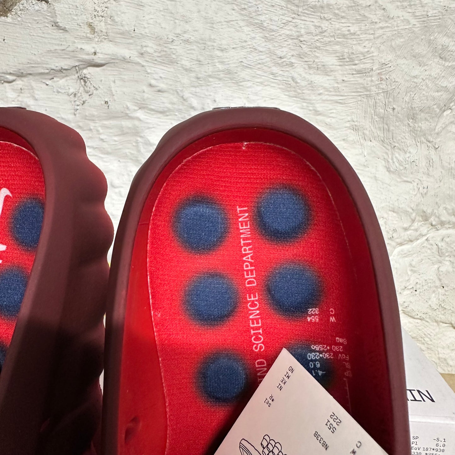 Nike Mind 001 Slide Team Red University Red Sz 10 DS