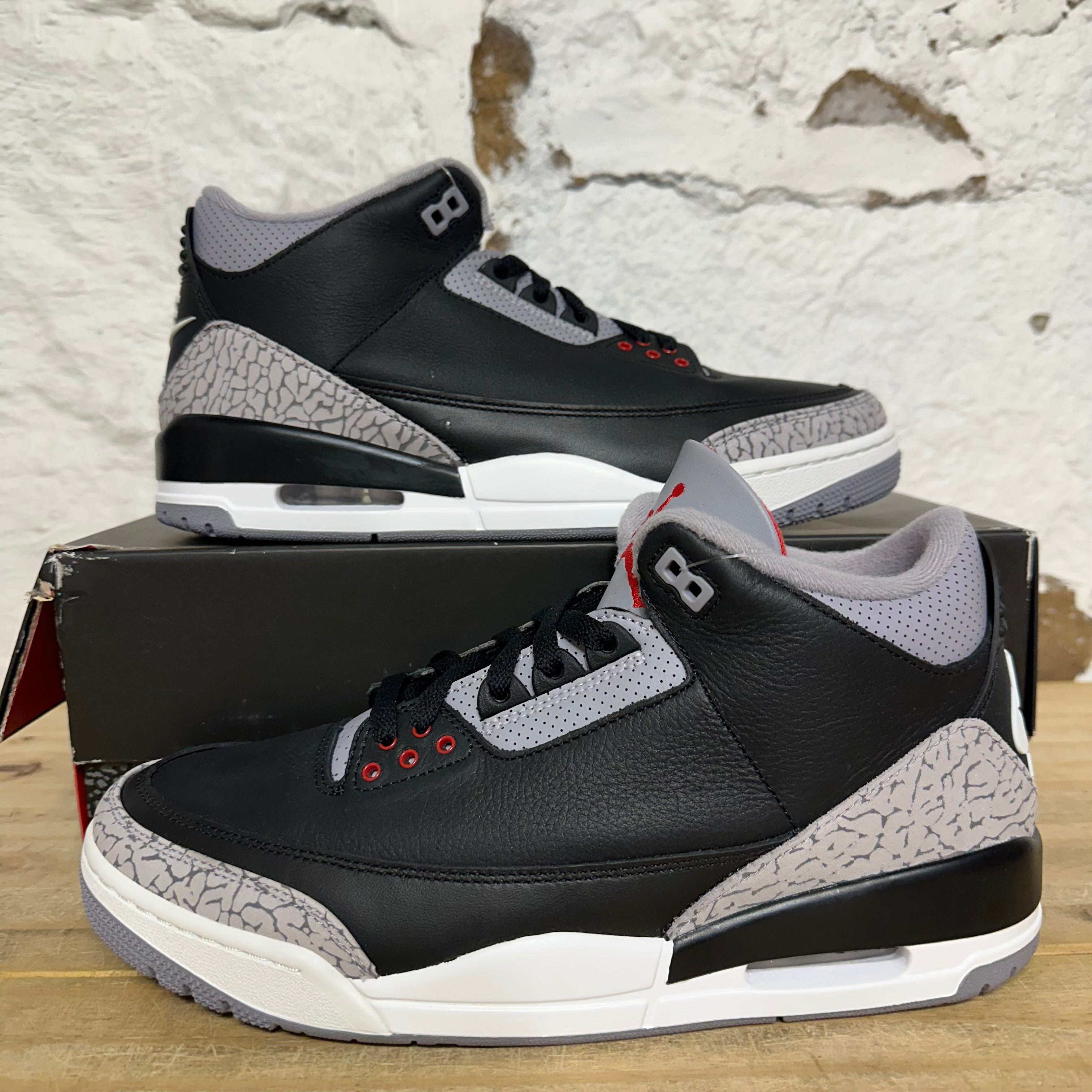 Air Jordan 3 Black Cement Sz 10 DS