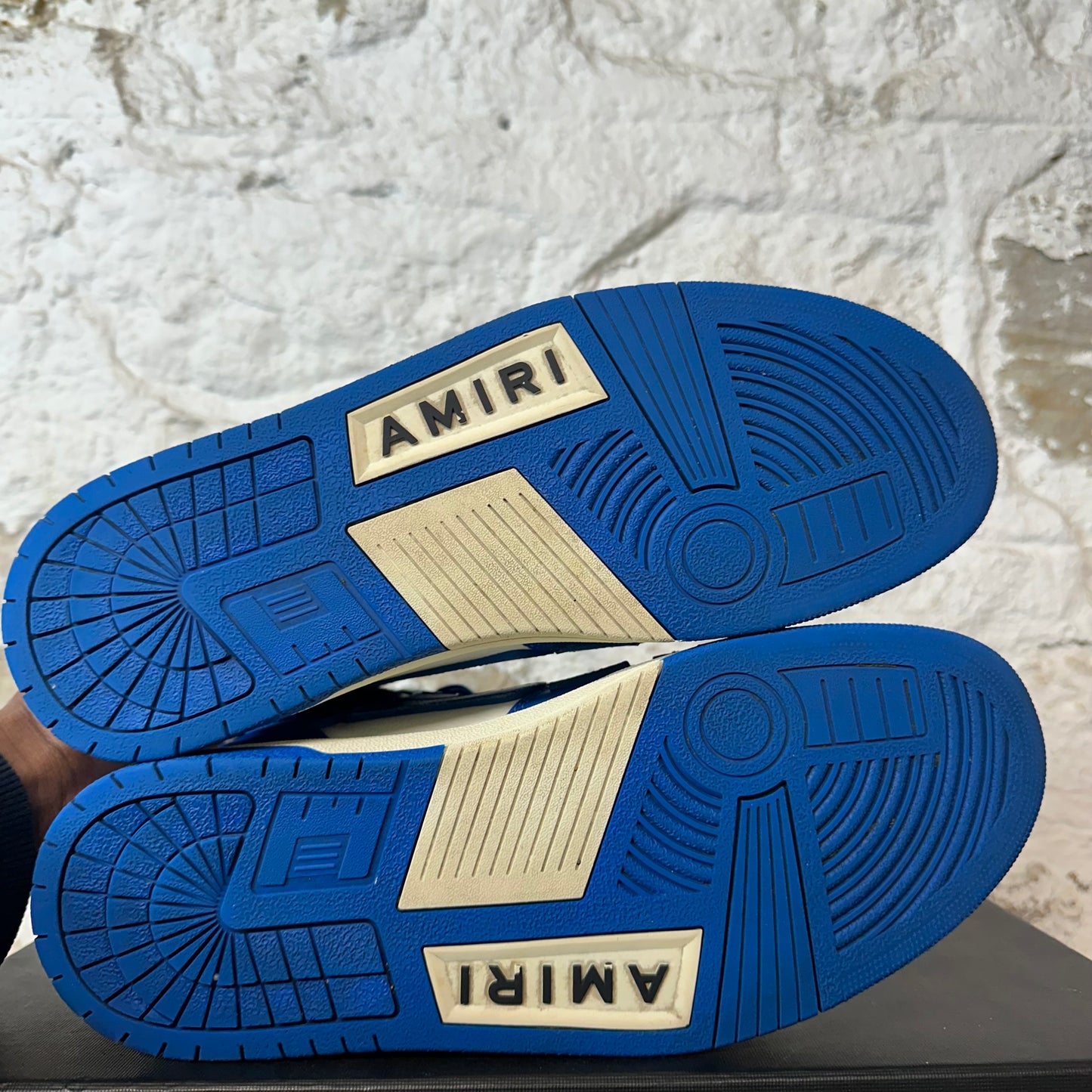 Amiri High Blue Skeleton White Blue Sneaker Sz 11 (44)