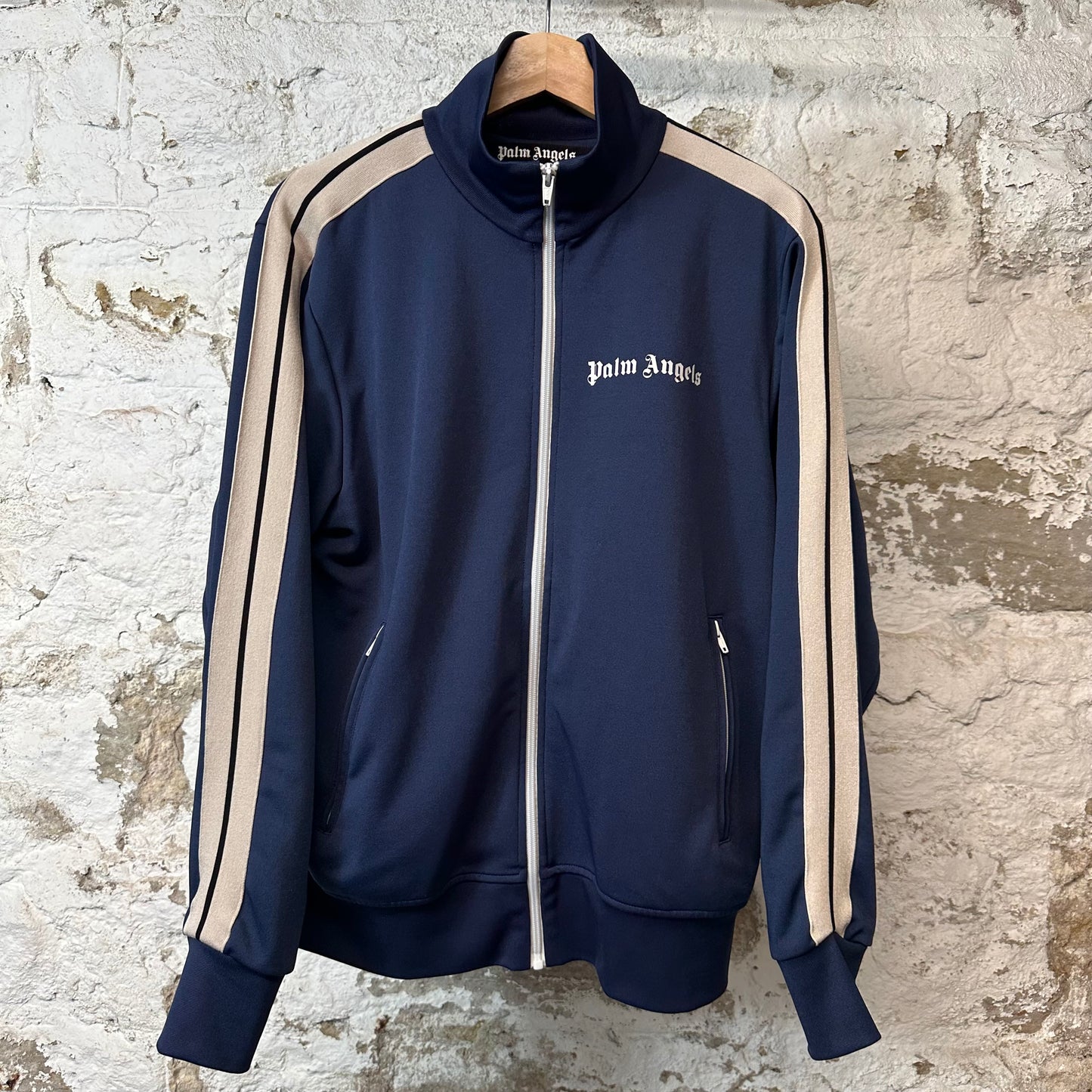 Palm Angels Navy Track Jacket Sz L