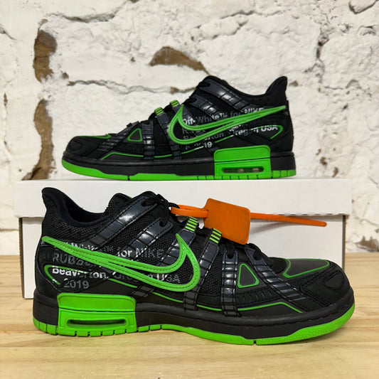 Nike Air Off-White Rubber Dunk Green Strike Sz 9