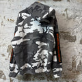 Supreme Sleeve Spell Grey Camo Hoodie Sz XXL