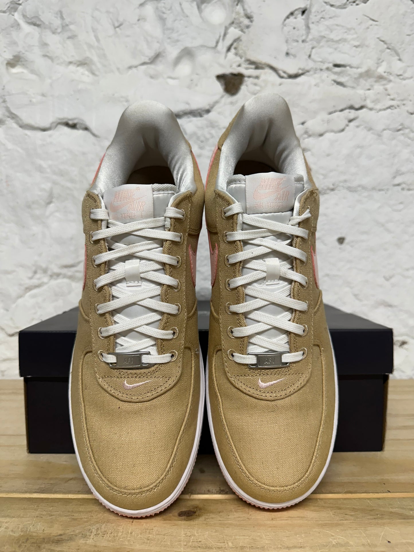 Nike Air Force 1 Low Linen Canvas Sz 11