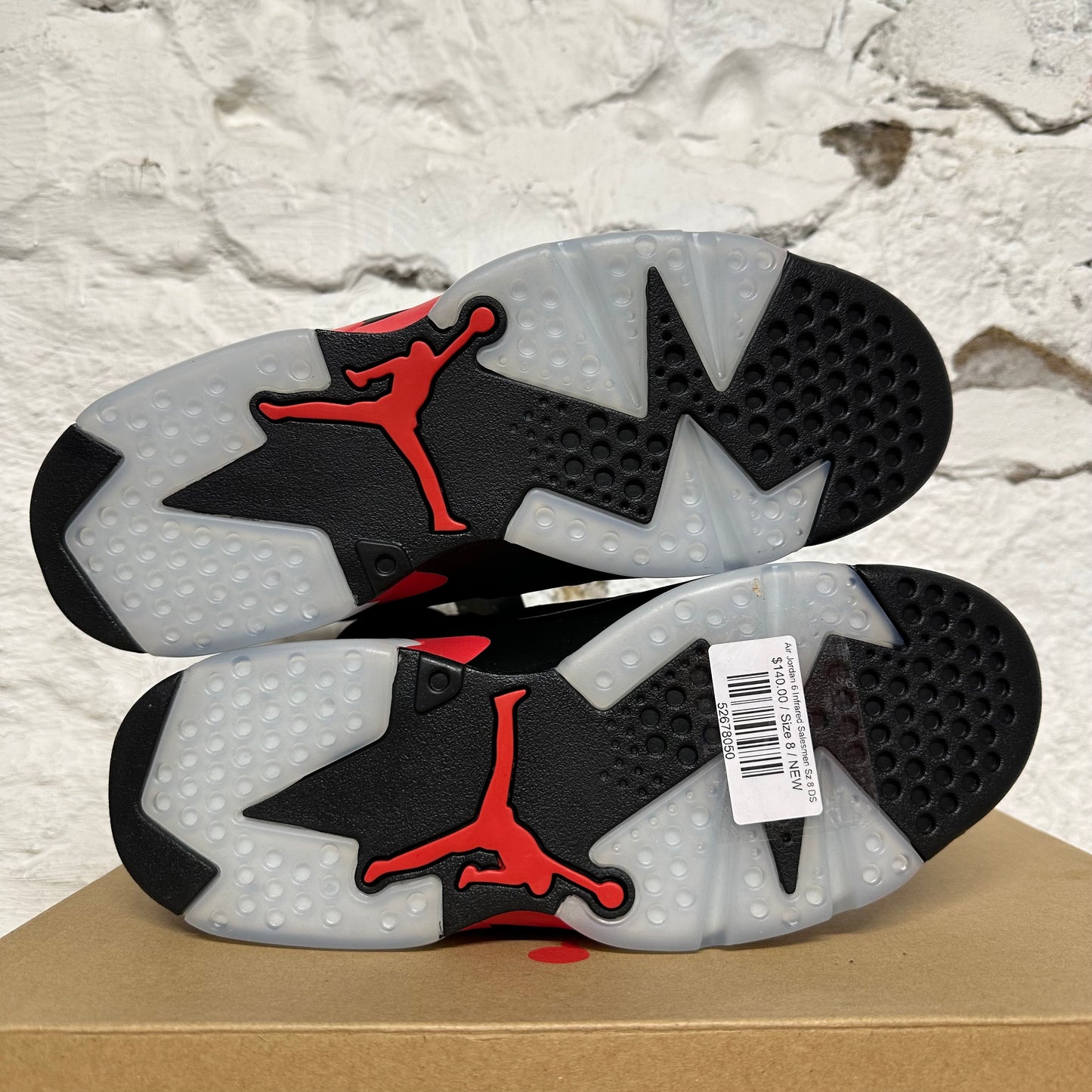 Air Jordan 6 Infrared Salesmen Sz 8 DS