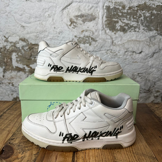 Off-White Out Of Office For Walking Black White Sneaker Sz 6.5 (39)