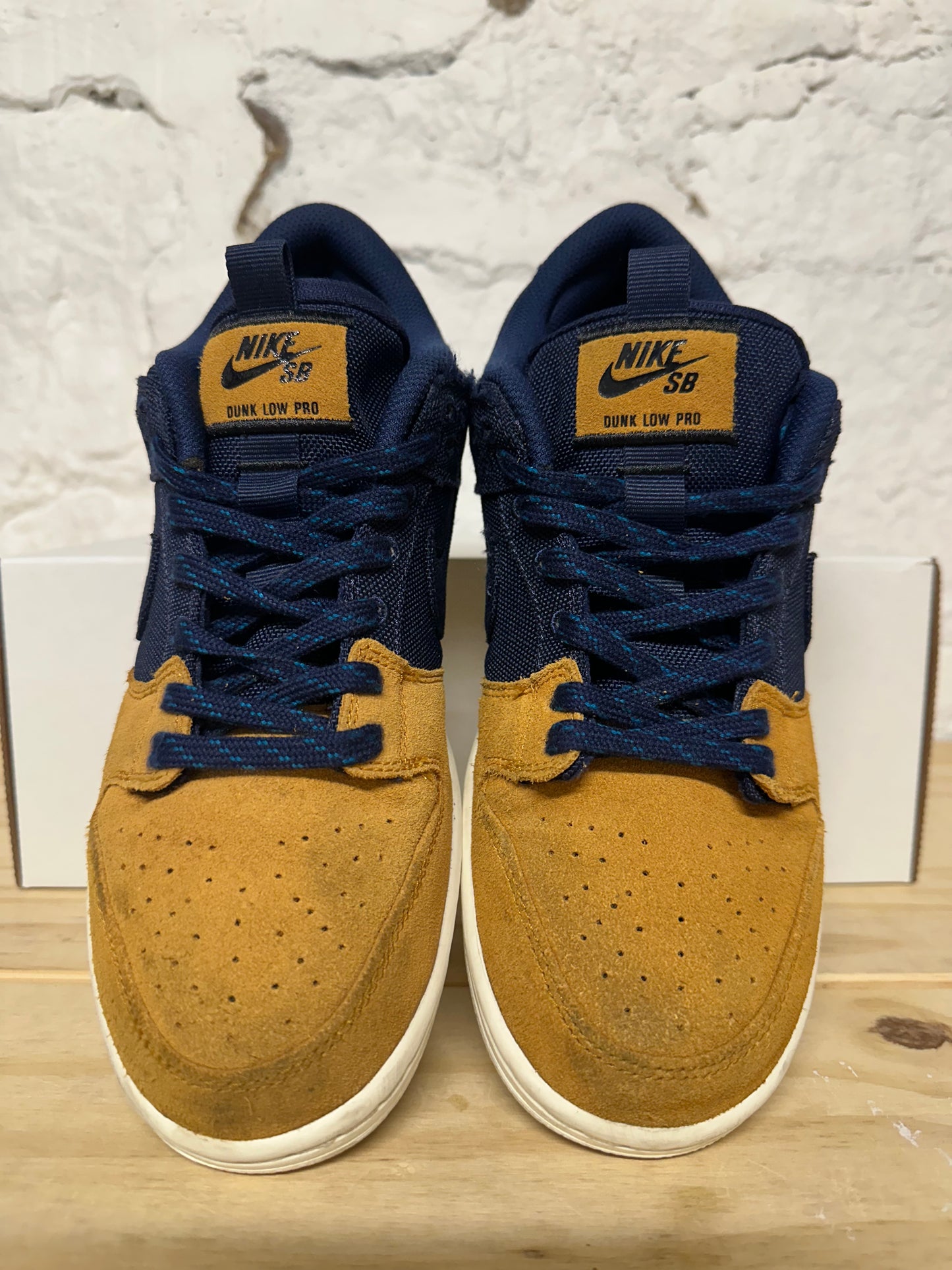 Nike Dunk Low SB Navy Desert Ochre Sz 7.5