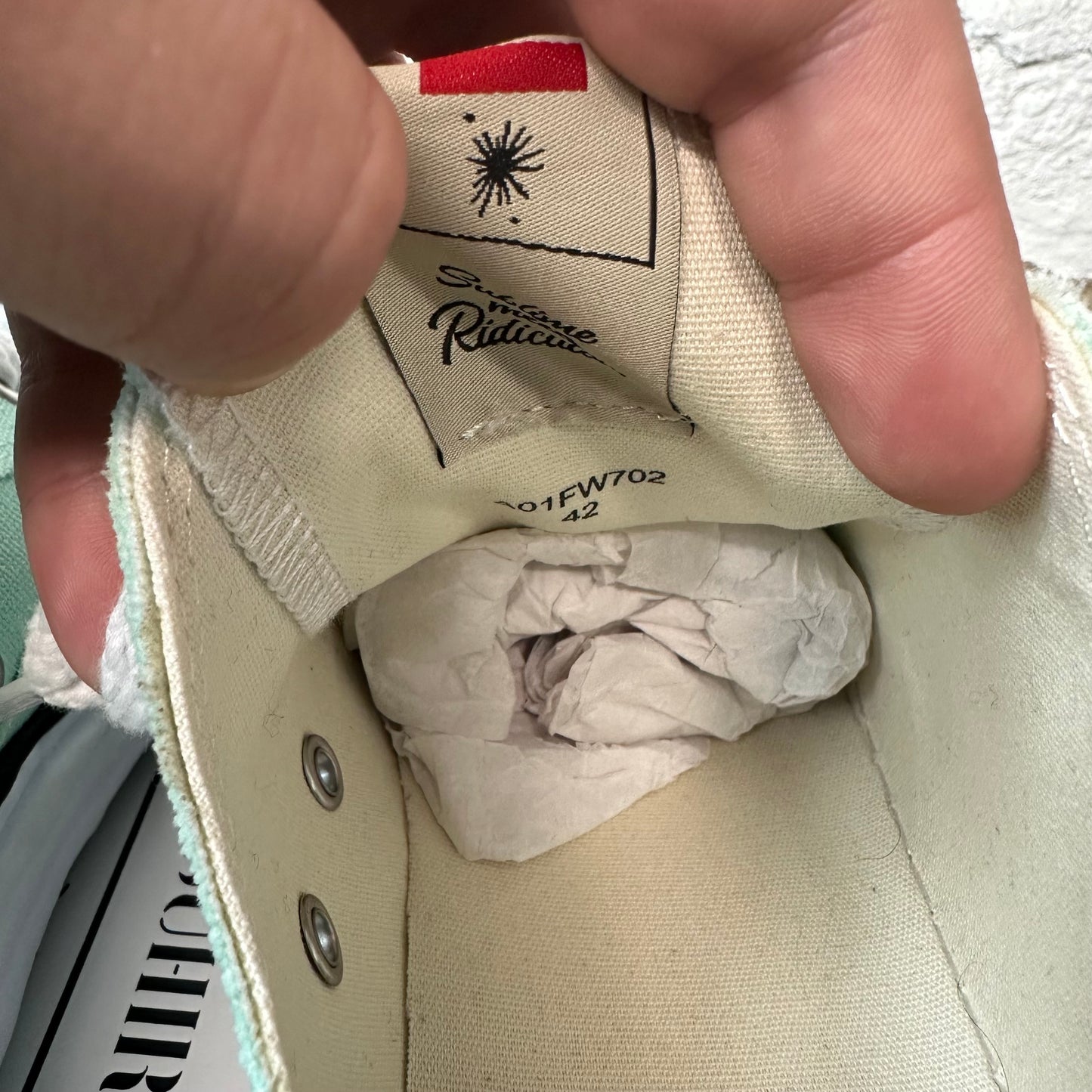 Maison Mihara Peterson Mint Green Sneaker Sz 9 (42)