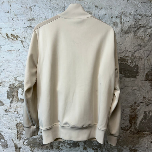 Palm Angels Cream Track Jacket Sz L (Stained)