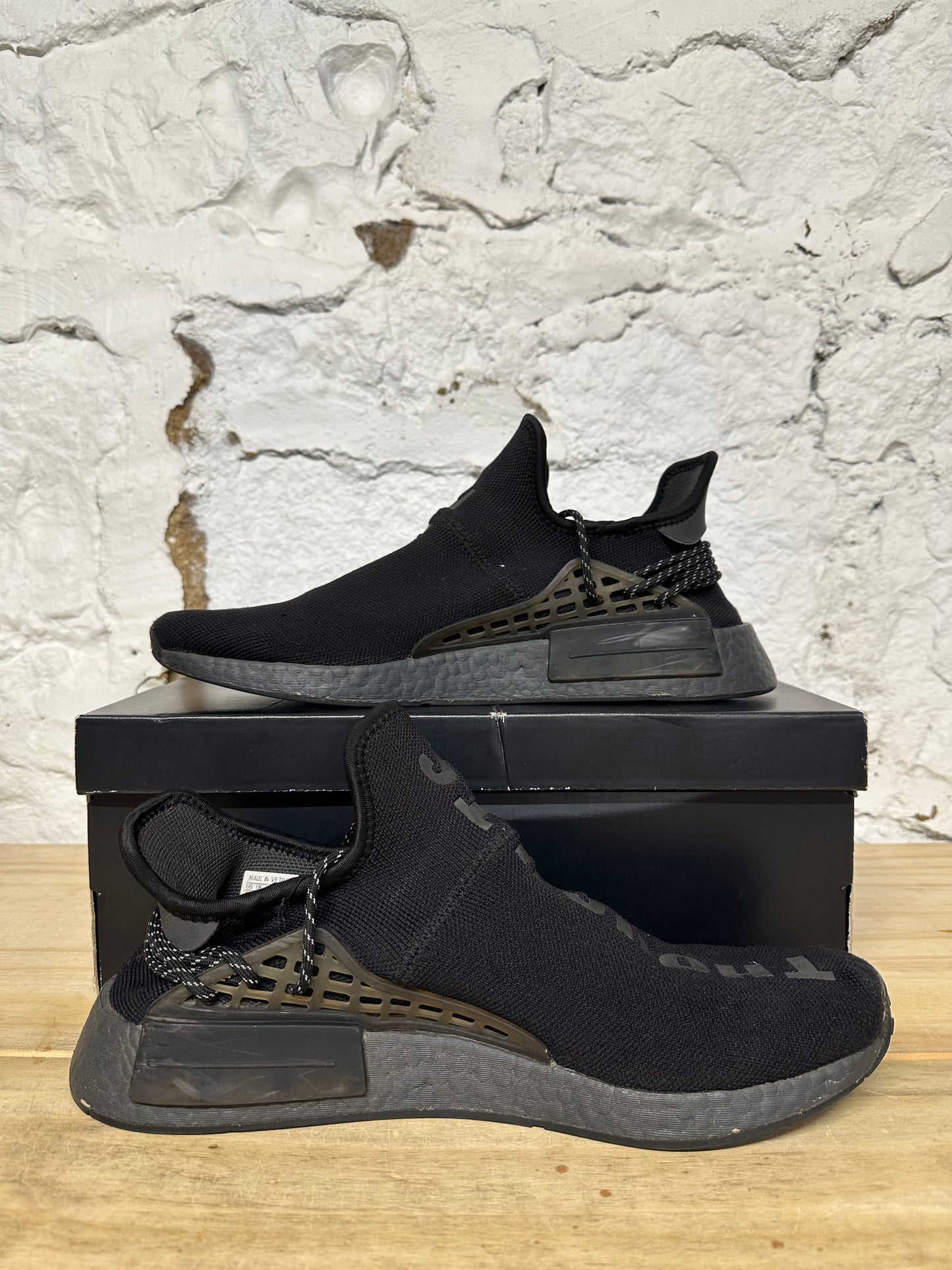 Adidas NMD Human Race Triple Black Sz 12