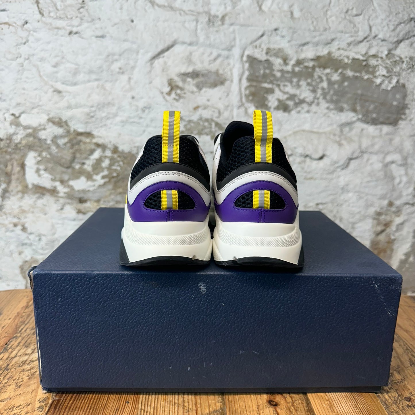 Dior B22 White Black Purple Sneaker Sz 8 (41)